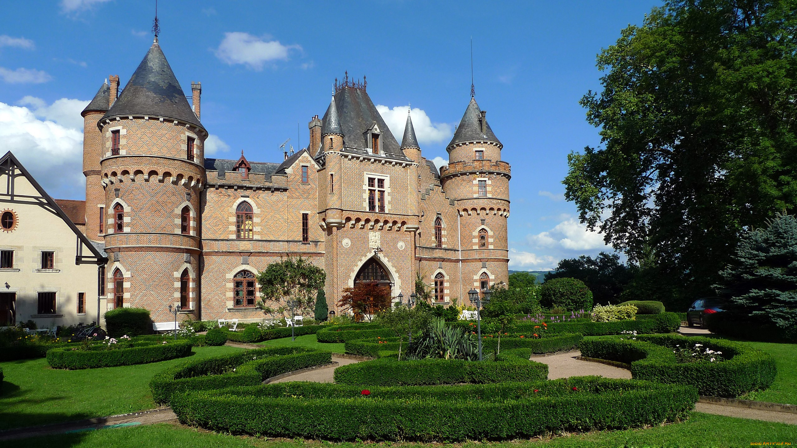 chateau de maulmont, france, ,  , chateau, de, maulmont